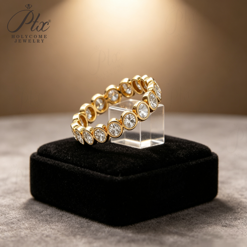 18K Gold Lab Grown Diamond Oval Cut Engagement Ring