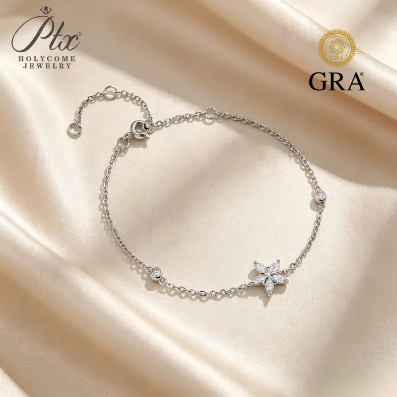 Total 0.5ct Marquise Moissanite Tennis Bracelet